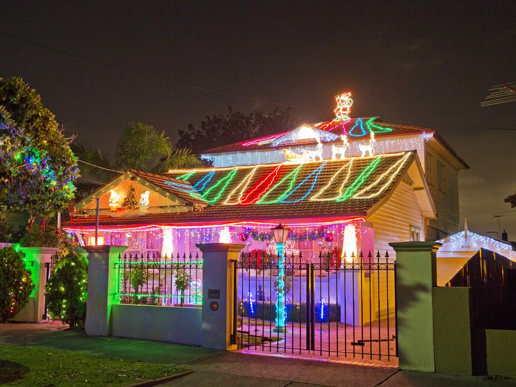 Christmas lights in Gordon Grove, Preston. Picture: Nathan Dyer