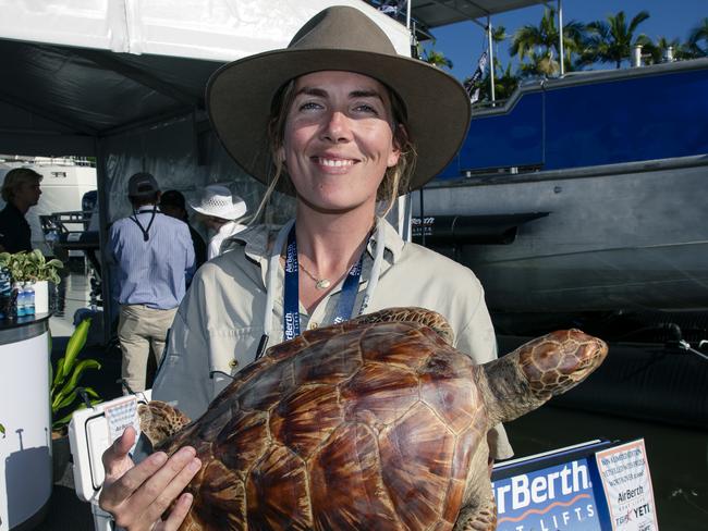 Fiona Ryan at the Sanctuary Cove Boat Show. Picture: Glenn Campbell