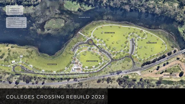 Ipswich City Council's proposed plan for Colleges Crossing Recreation Reserve