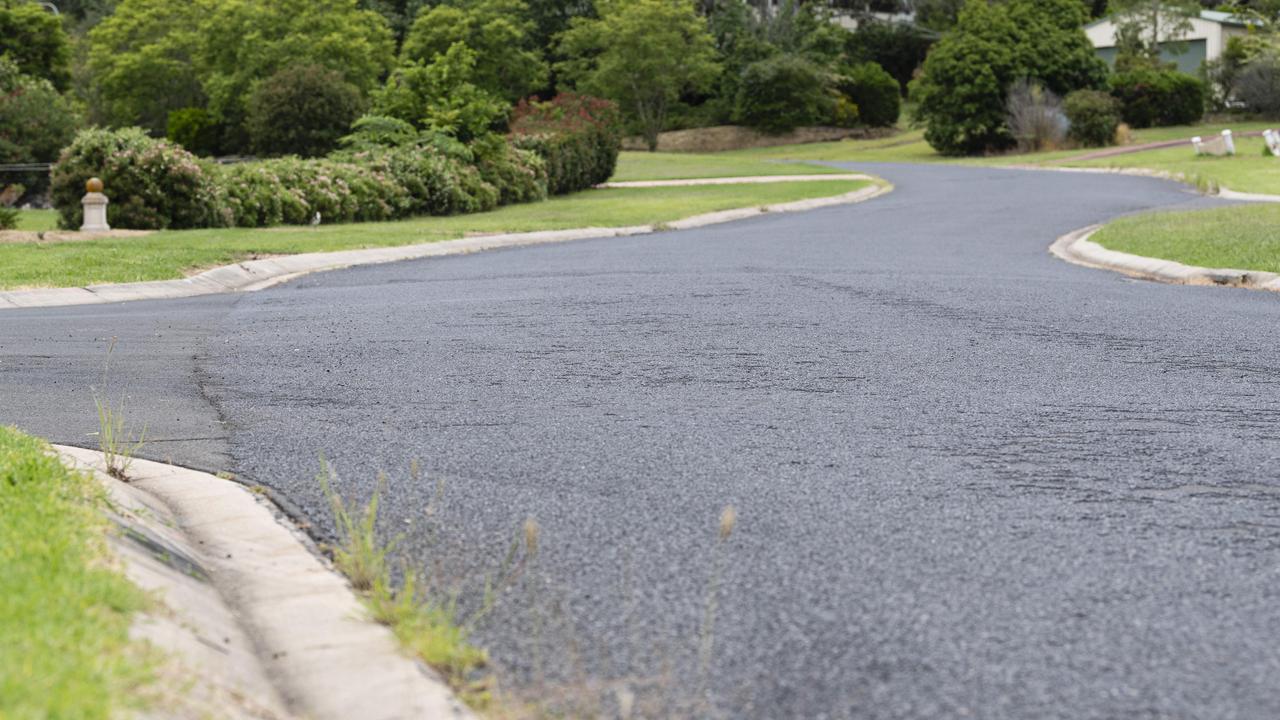 The scene near Hazelmere Court and Windermere Drive in Hodgson Vale where a man in his 50s was struck by a car resulting in life threatening head injuries, Thursday, January 2, 2025. Picture: Kevin Farmer