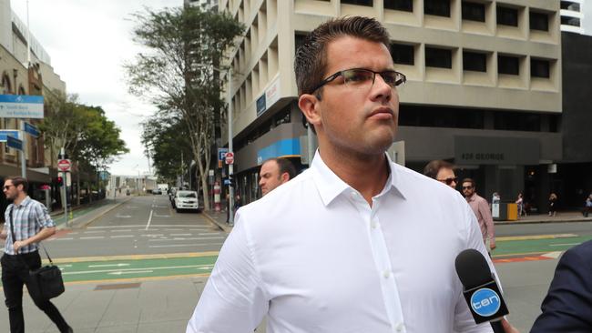 Gable Tostee arrives at court this morning.