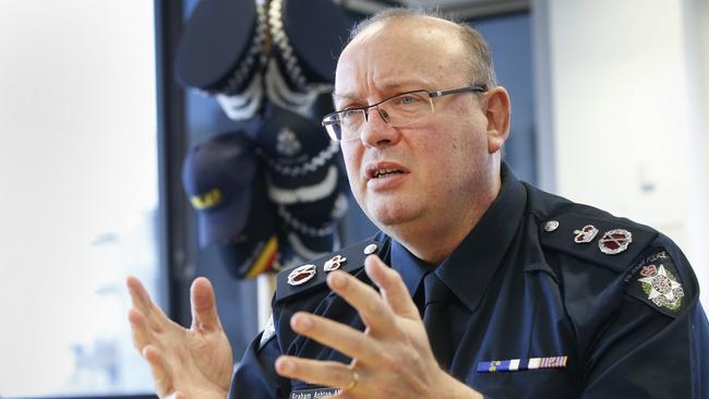 Victoria Police Chief Commissioner Graham Ashton. Picture: David Caird