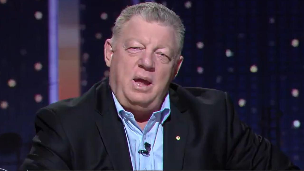 Phil Gould on Channel 9. Photo: Twitter, @WWOS.