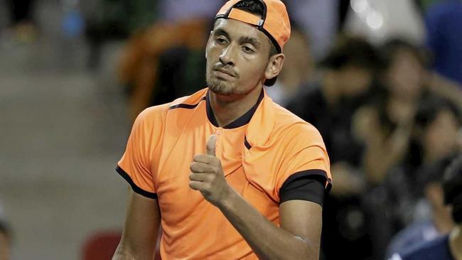 Australian Nick Kyrgios will return to action after serving a tour ban. Picture: KIYOSHI OTA