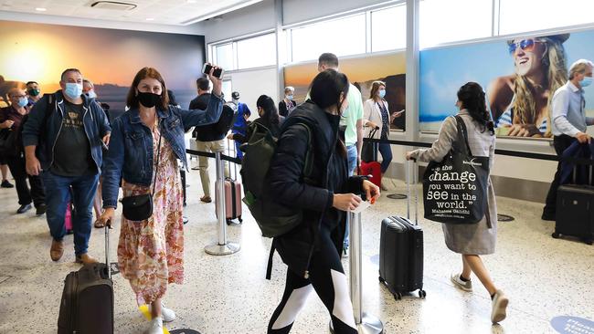 Melbourne Airport is busy once again. Picture: NCA NewsWire/Ian Currie