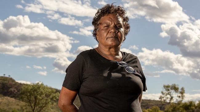 Yuendumu resident Theresa Napurrurla Ross says there is a culture of covering up domestic and family violence in the community because ‘the mob will come after you’. Picture: Liam Mendes