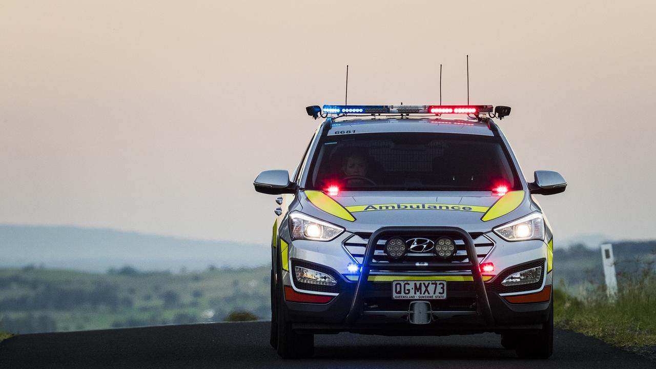 Queensland Ambulance Service paramedics have responded to a two-vehilce crash as Mount Kynock.