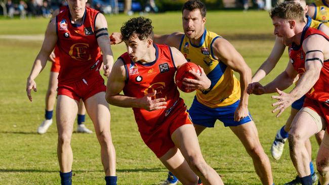 Flinders Park’s James Schwarz. Picture: Brenton Edwards