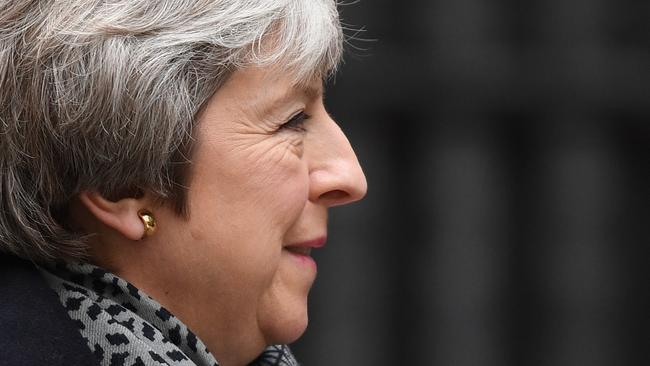 LONDON, ENGLAND - JANUARY 14: British Prime Minister, Theresa May arrives at Downing Street on January 14, 2019 in London, England. (Photo by Leon Neal/Getty Images) *** BESTPIX ***