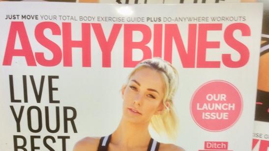 Gold Coast fitness guru Ashy Bines’s self-titled magazine.