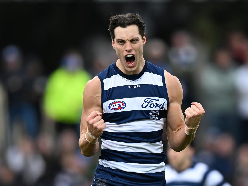 Neale celebrates a goal. Picture: Steve Bell/Getty Images