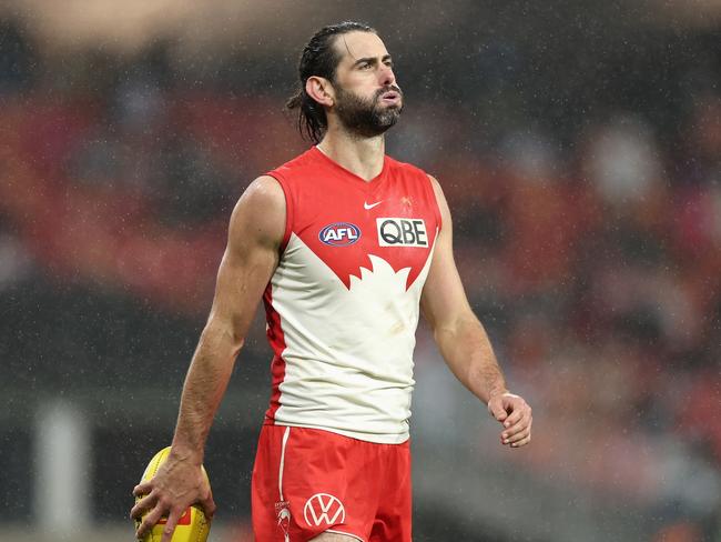 Brodie Grundy is having a terrific year as a new Swan. Picture: Getty Images