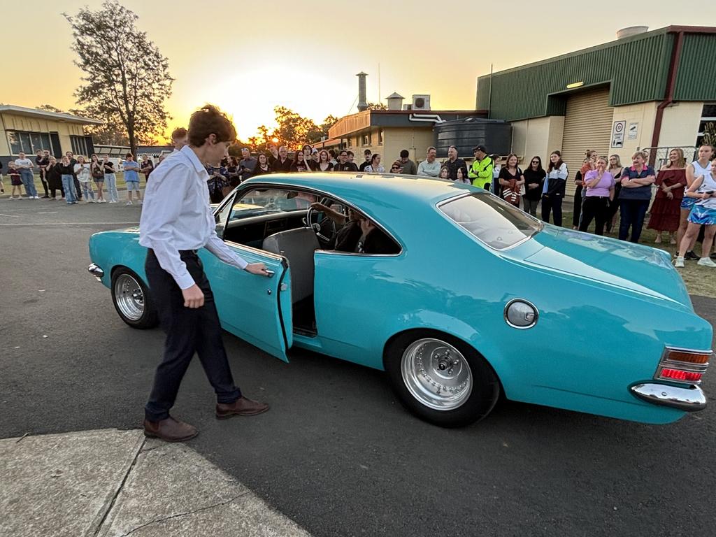 The students of Nanango State High School celebrating their formal.