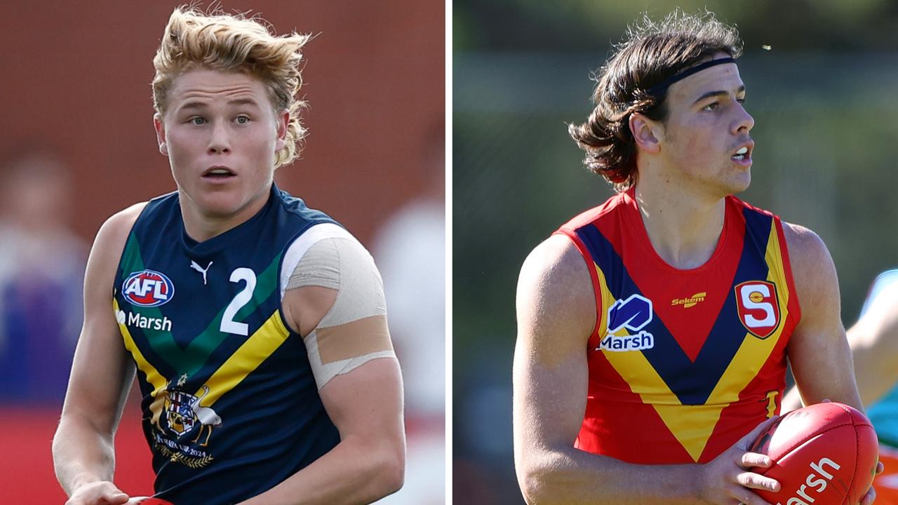 Levi Ashcroft and Ben Camporeale are highly-rated AFL Draft prospects.