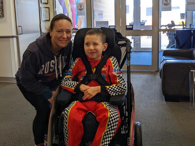 Kristian with his mum, Marie.