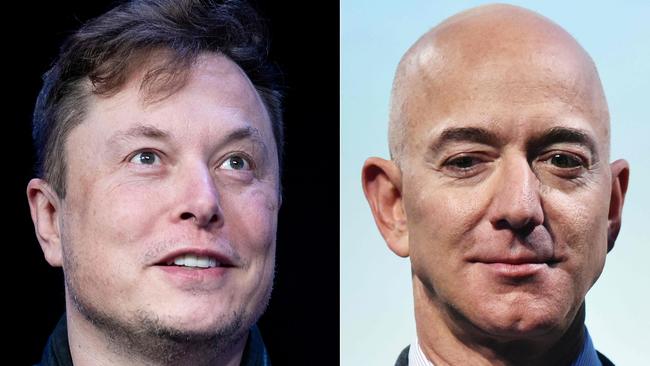 Elon Musk and Jeff Bezos.