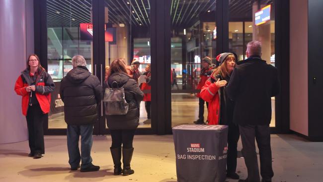 AFL fans were having issues getting into Marvel Stadium.