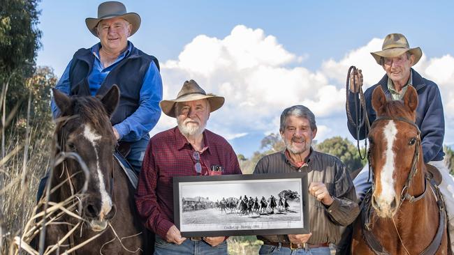 Gerald Egan, Charlie Lovick, Geoff Burrowes and John Lovick. Picture: Zoe Phillips