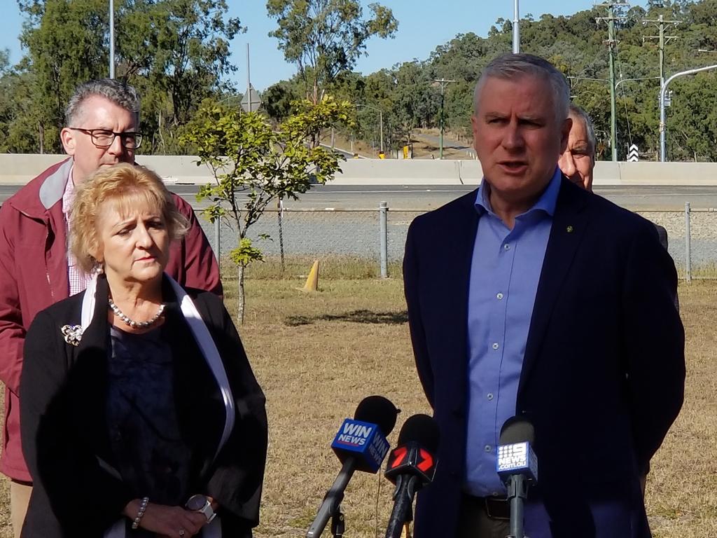 Minister for Northern Australia Keith Pitt, and Assistant Minister for Northern Australia Michelle Landry with party leader and Deputy Prime Minister Michael McCormack.