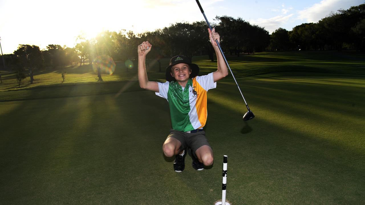 Junior golfer Josh Taylor achieved a hole-in-one on the fifth at Bargara Golf Course.