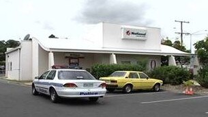 A historic photo of the NAB Browns Plains branch. Picture: QPS