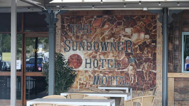 The scene of an alleged one punch attack at the Sundowner Hotel Motel at at Caboolture.