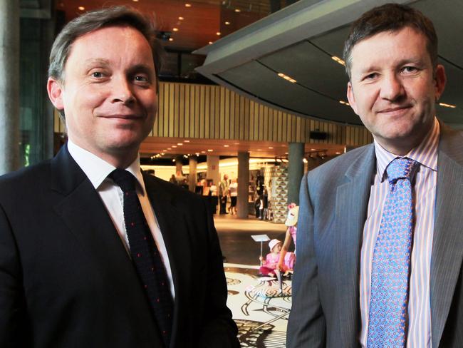 National Gallery of Victoria director Tony Ellwood with deputy director Andrew Clark.