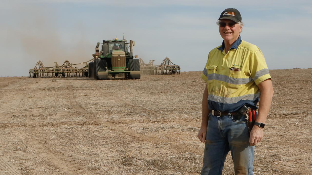 Peter Glover, who farms on the Lower Eyre Peninsula has sown most of this year’s cropping program dry with just lentils to plant. Picture: Jack Davies