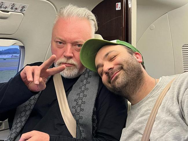 Kyle Sandilands and Bruno Bouchet. Picture: Instagram