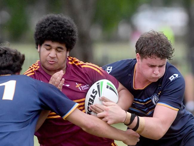 Round 4 of the Townsville Blackhawks Schoolboy Trophy. Ryan Catholic College against Southern Cross Catholic College at Ryan Catholic College. Picture: Evan Morgan