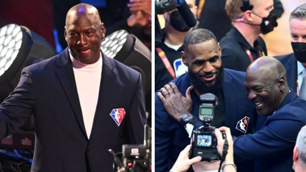LeBron James and Michael Jordan reunite at NBA All-Star Game 2022 