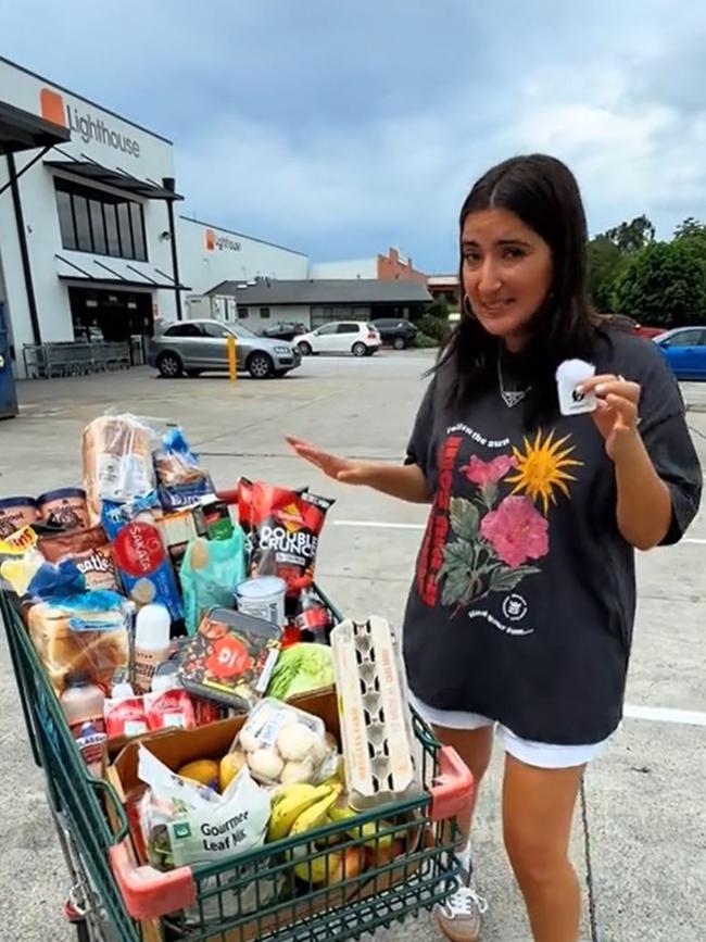 The Good Food Shop, run by the non-profit charity Lighthouse Care, provides heavily discounted food to Aussies. Picture: TikTok/lighthousecare