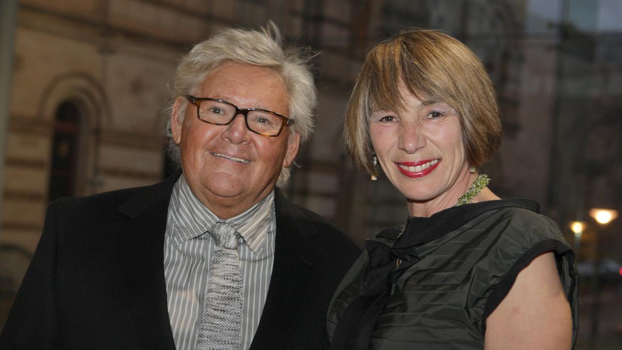 Harry with former Labor minister Jane Lomax-Smith at a State Library of SA 175th birthday cocktail party.