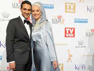 Waleed Aly and wife Susan Carland at the Logies. Picture: JOE CASTRO