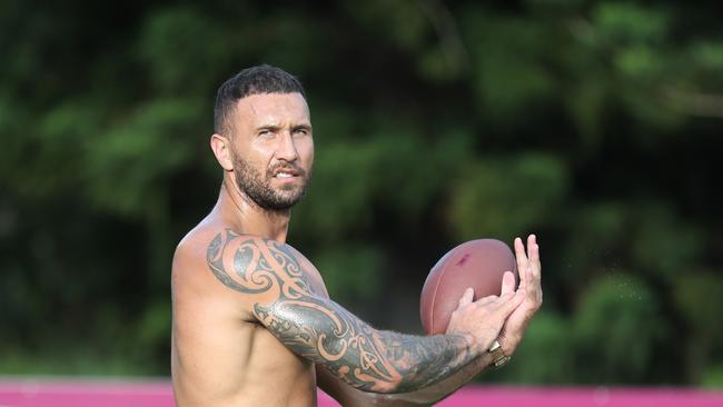 Quade Cooper train at Red Hill. Annette Dew