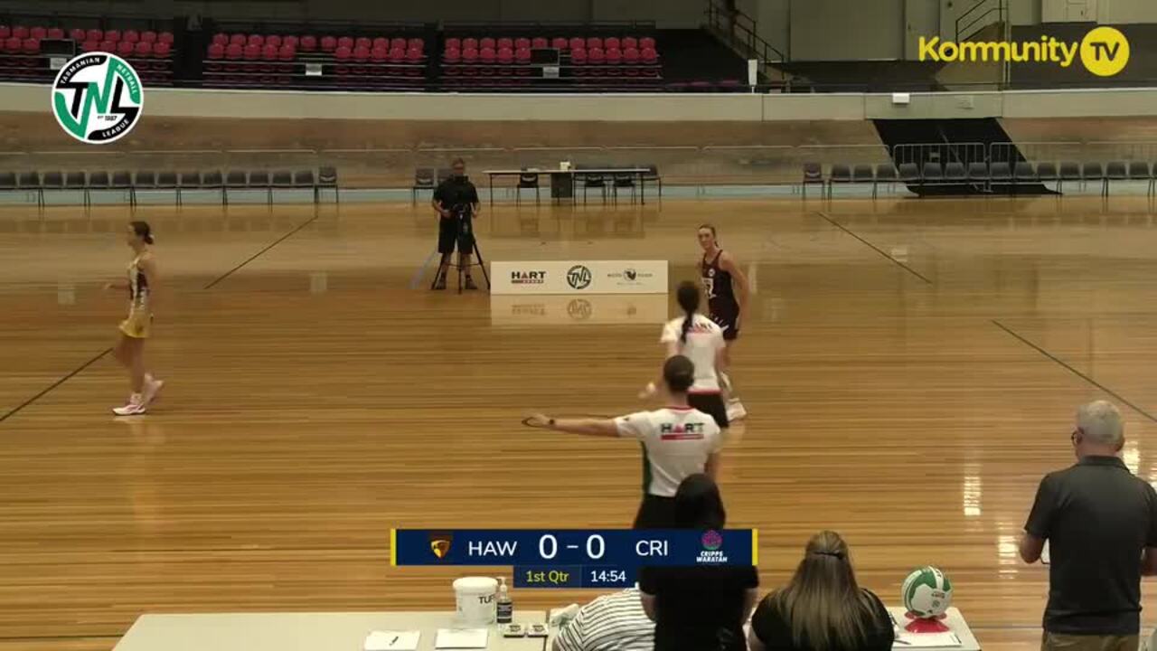 Replay: Hawks v Cripps (19 & U) – 2025 Tasmanian Netball League Round 1