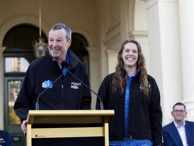 Neale Daniher sends off the drivers.