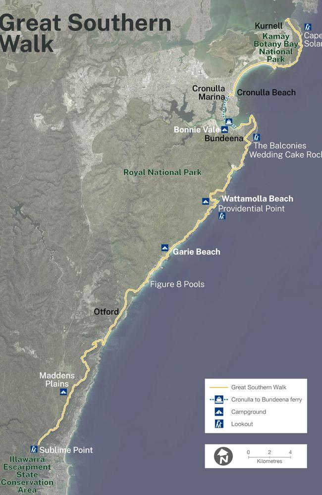 Great Southern Walk, expected to be completed in 2024. Picture: NSW Government