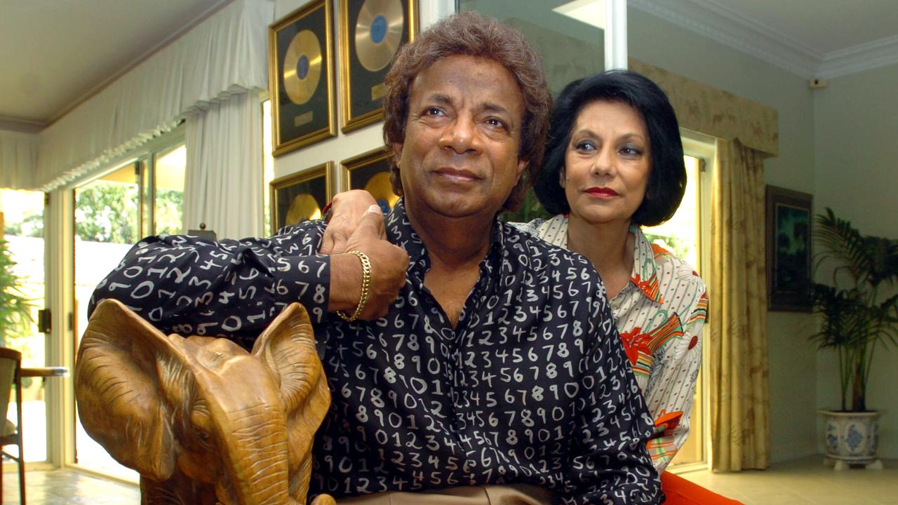 Kamahl, with his former wife Sahodra.