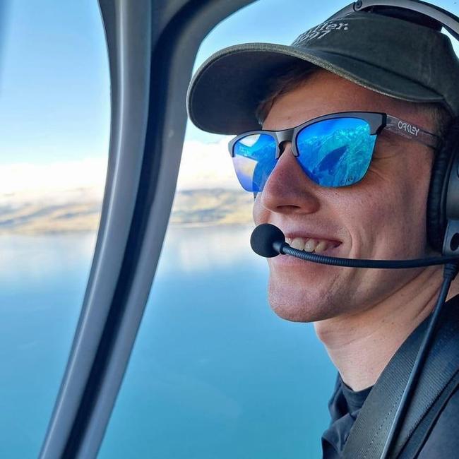 Deceased New Zealand pilot Blake Wilson who died when the helicopter he was piloting crashed into a Cairns hotel on Monday morning.