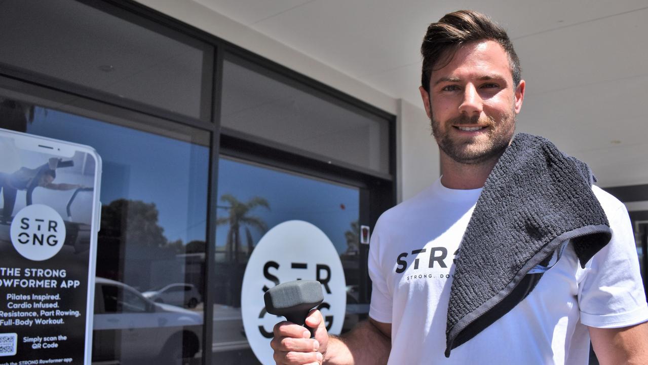 Ryan Matthews is opening the Sunshine Coast's first Strong pilates which combines reformer training with rowing. Picture: Tegan Annett