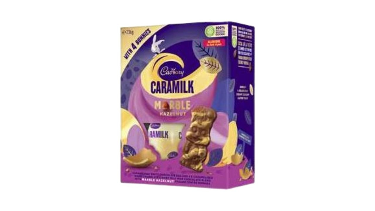 Cadbury Caramilk Marble Hazelnut Easter Egg. Picture: Woolworths.