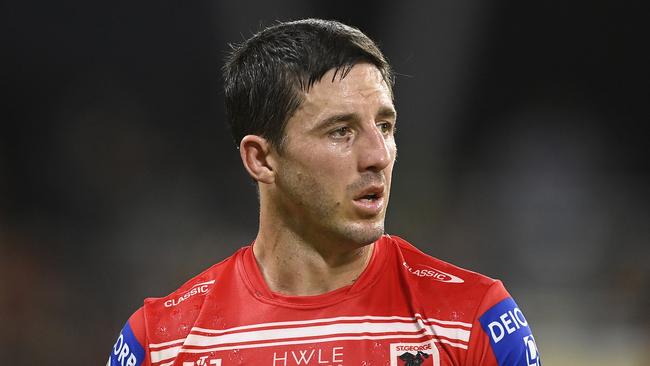TOWNSVILLE, AUSTRALIA - MAY 13: Ben Hunt of the Dragons loduring the round 11 NRL match between North Queensland Cowboys and St George Illawarra Dragons at Qld Country Bank Stadium on May 13, 2023 in Townsville, Australia. (Photo by Ian Hitchcock/Getty Images)