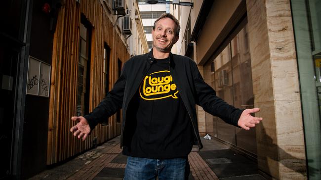 Ilya Lawson is opening a comedy club called Laugh Lounge in Lindes Lane in Adelaide. Picture: Morgan Sette
