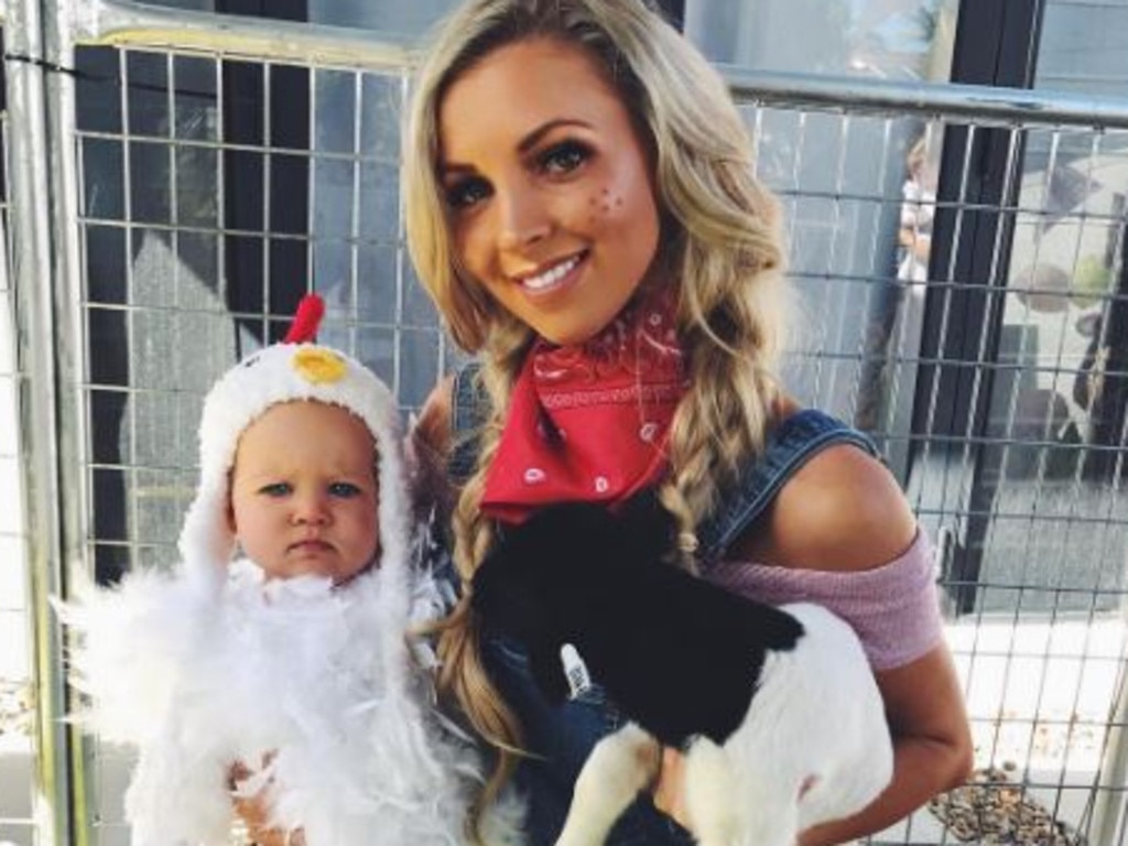 Hannah Polites with daughter Evaliah