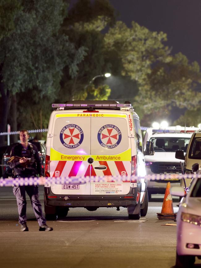 Paramedics rushed to the scene but the man could not be revived. Picture: Damian Shaw