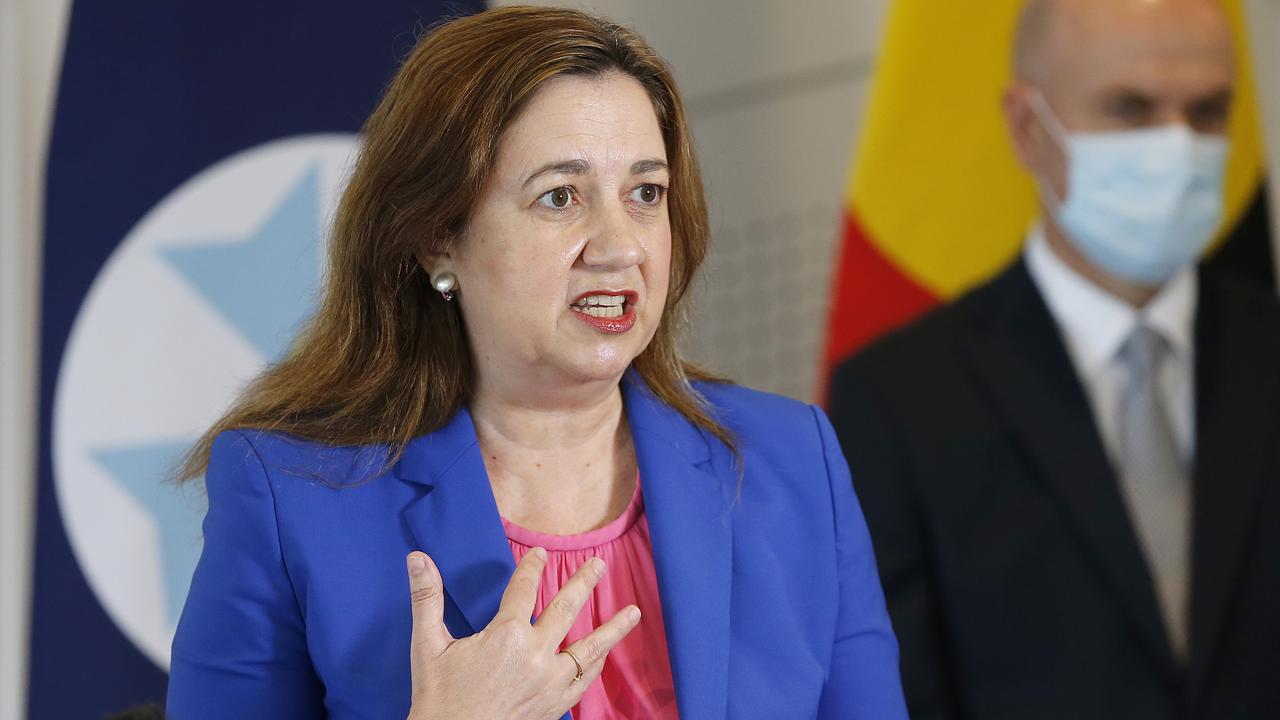 Premier Annastacia Palaszczuk said rapid antigen tests were being distributed across the state. Picture: Josh Woning