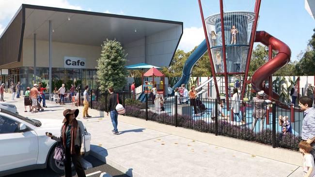 A concept image of the Murrumba Village shopping precinct development, which will include a 206-place childcare centre.