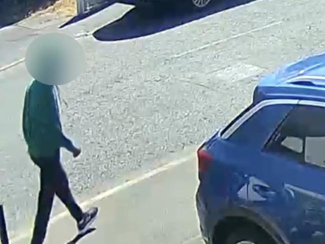 The alleged attacker was caught on CCTV footage. Picture: ITV NEWS