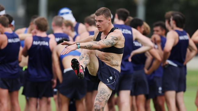 Roos forward Cameron Zurhaar in action during pre-season training. Picture: Michael Klein